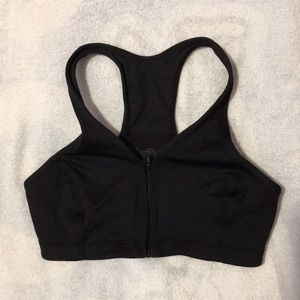 Frontal zip bra